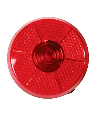 Promo Goods  FC201 Round Flashing Button in Translucent red