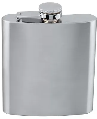 Promo Goods  JL-1374 6oz Stainless Steel Flask in Silver
