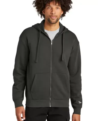 New Era NEA526    Heritage Fleece Full-Zip Hoodie in Graphite