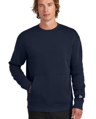 New Era NEA527    Heritage Fleece Pocket Crew in Truenavy