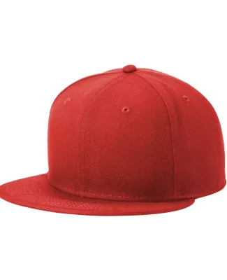 New Era NE4020    Standard Fit Flat Bill Snapback  in Scarlet