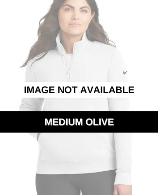 Nike NKDX6720  Ladies Club Fleece Sleeve Swoosh 1/ Medium Olive