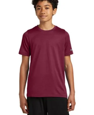 Nike NKDX8787  Youth Swoosh Sleeve rLegend Tee in Teammaroon
