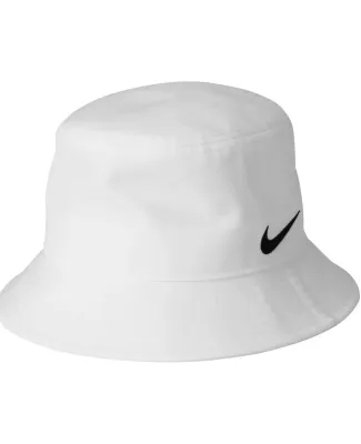 Nike NKBFN6319  Swoosh Bucket Hat in White