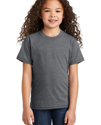 Port & Company PC330Y    Youth Tri-Blend Tee in Gphheather
