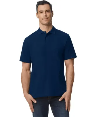 Gildan 64800 Men's Softstyle Double Pique Polo in Navy