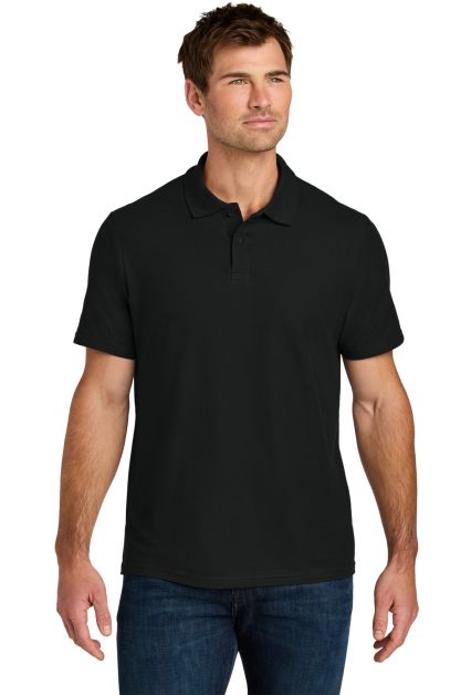 Gildan 64800 Men's Softstyle Double Pique Polo in Black