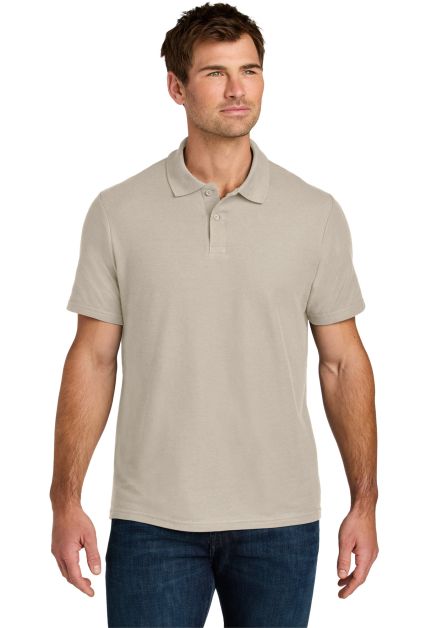 Gildan 64800 Men's Softstyle Double Pique Polo in Sand
