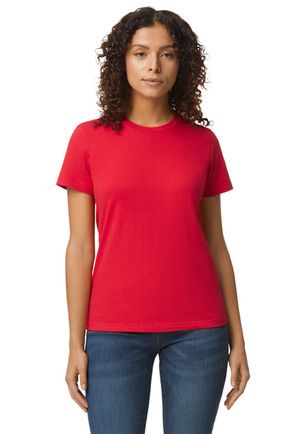Gildan 65000L Ladies' Softstyle Midweight Ladies'  in Red