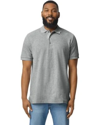 Gildan 85800 Unisex Midweight Double Pique Polo in Rs sport grey