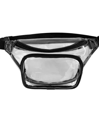 Liberty Bags 5772 Clear Fanny Pack in Black