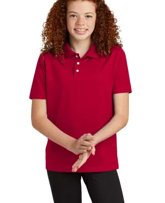 Sport Tek YST740 Sport-Tek   Youth UV Micropique P in Deepred