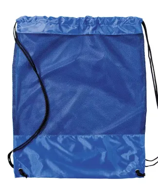 Promo Goods  BG106 Mesh Panel Drawstring Backpack in Reflex blue