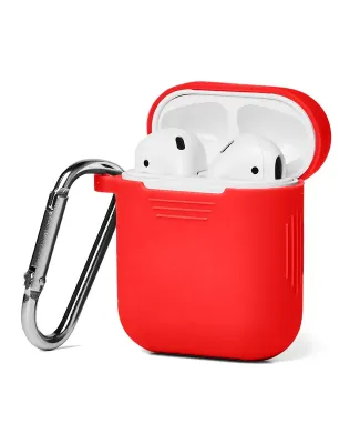 Promo Goods  IT415 Silicone Earbud Case with Carab in Red