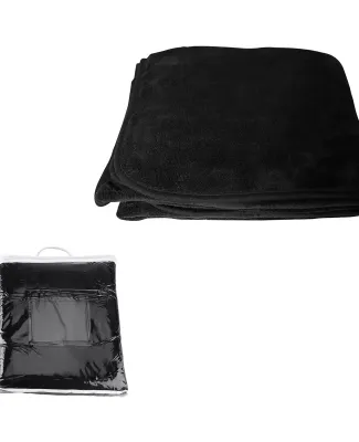 Promo Goods  OD303 Chenille Micro Plush Fleece Bla in Black