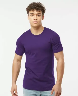 Tultex 602 Combed Cotton T-Shirt in Deep purple