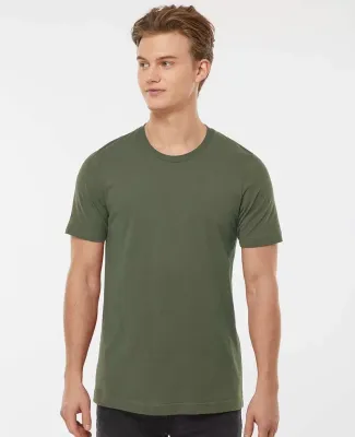 Tultex 602 Combed Cotton T-Shirt in Military green