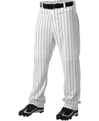 Alleson Athletic 605WPNY Youth Pinstripe Baseball  in White/ black