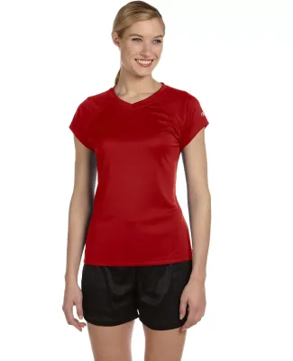 Champion Clothing CW23 Double Dry Women's V-Neck P in Scarlet