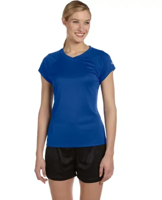 Champion Clothing CW23 Double Dry Women's V-Neck P in Royal blue