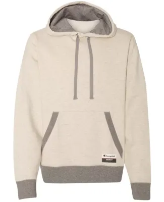 Champion Clothing AO600 Originals Sueded Fleece Pu in Oatmeal heather/ oxford grey
