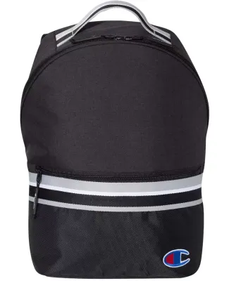 Champion Clothing CS1006 23L Striped Backpack in Black/ black