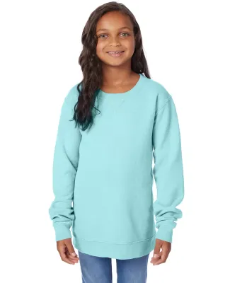 Comfort Wash GDH475 Garment-Dyed Youth Crewneck Sw in Mint