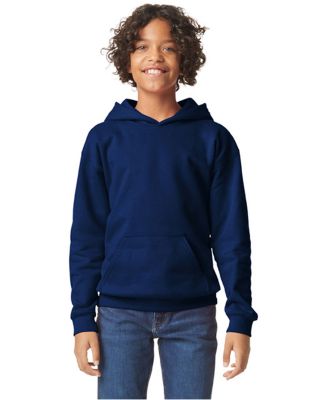 Gildan SF500B Youth Softstyle Midweight Fleece Hoo in Navy