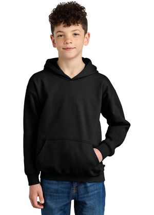 Gildan SF500B Youth Softstyle Midweight Fleece Hoo in Black