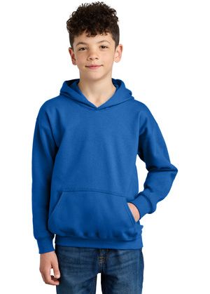 Gildan SF500B Youth Softstyle Midweight Fleece Hoo in Royal