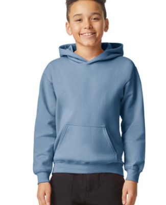 Gildan SF500B Youth Softstyle Midweight Fleece Hoo in Stone blue