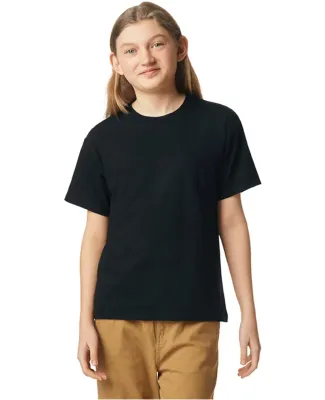 Gildan G670B Youth Softstyle CVC T-Shirt in Pitch black