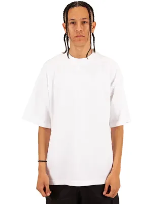 Shaka Wear SHGDN Men's Garment Dyed Designer T-Shi in White