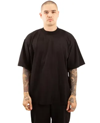 Shaka Wear SHGRS Men's Garment Dyed Reverse T-Shir in Black