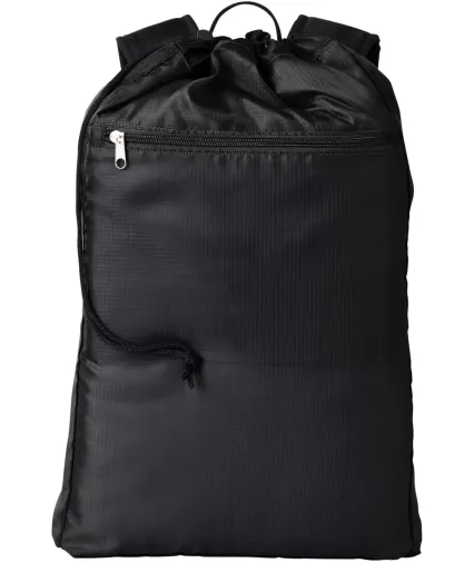 BAGedge BE278 Getaway Cinchback Backpack in Black