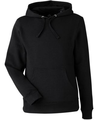 J America 8720 BTB Fleece Hooded Sweatshirt in Black