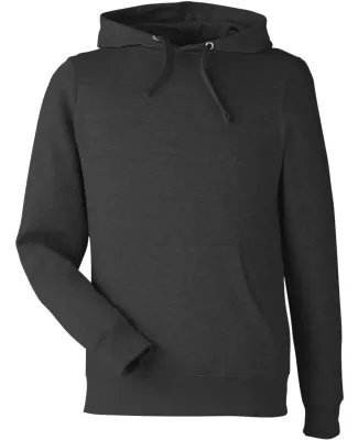 J America 8720 BTB Fleece Hooded Sweatshirt in Charcoal heather
