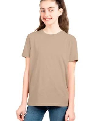 Next Level 3310 Boy's S/S Crew  in Tan