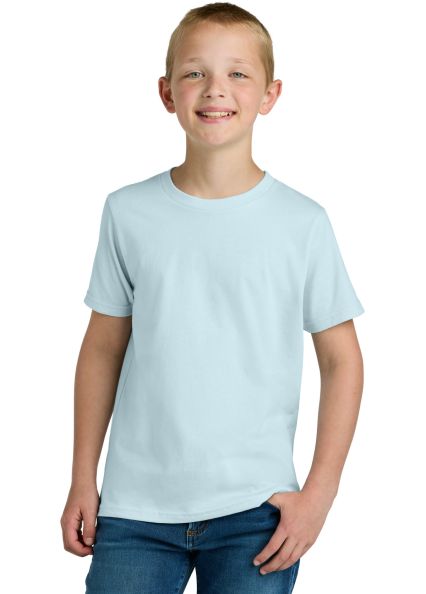 Next Level 3310 Boy's S/S Crew  in Light blue