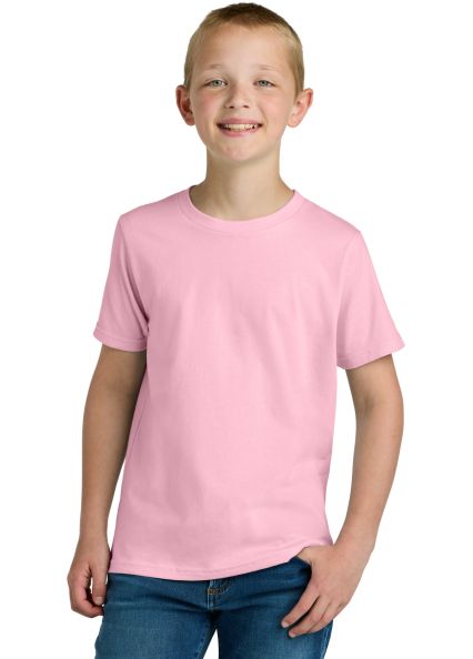 Next Level 3310 Boy's S/S Crew  in Light pink