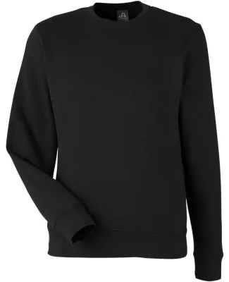 J America 8721 BTB Fleece Crewneck Sweatshirt in Black