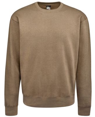 J America 8721 BTB Fleece Crewneck Sweatshirt in Desert