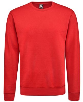 J America 8721 BTB Fleece Crewneck Sweatshirt in Red