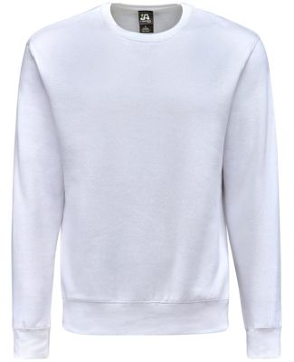 J America 8721 BTB Fleece Crewneck Sweatshirt in White