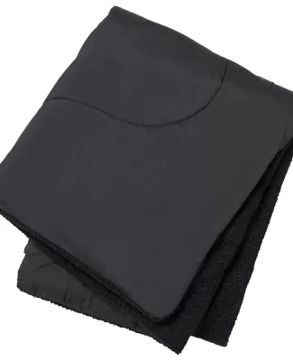 North End NE010 Aura Boucle Blanket in Black