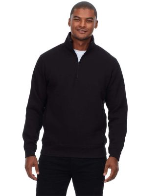 Threadfast Apparel 320Q Unisex Ultimate Fleece Qua in Black