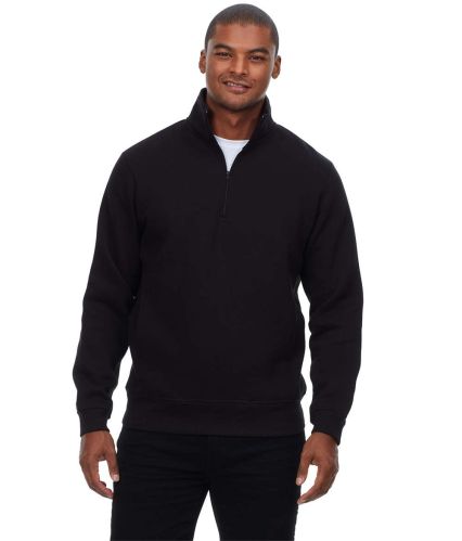 Threadfast Apparel 320Q Unisex Ultimate Fleece Qua in Black