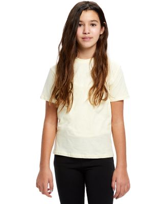 US Blanks US2000Y Youth Organic Cotton T-Shirt in Light yellow
