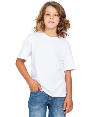 US Blanks US2000Y Youth Organic Cotton T-Shirt in White