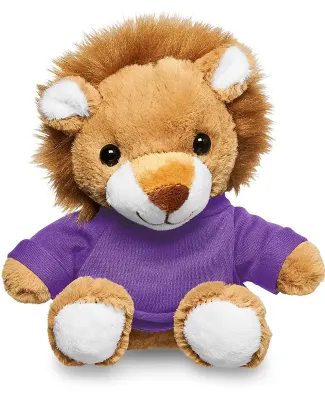 Promo Goods  TY6035 7 Plush Lion With T-Shirt in Purple